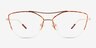 Aida Tortoise Rose Gold MetalEyeglass Frames from EyeBuyDirect, Front View