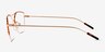 Aida Tortoise Rose Gold MetalEyeglass Frames from EyeBuyDirect, Side View