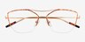 Aida Tortoise Rose Gold MetalEyeglass Frames from EyeBuyDirect, Closed View