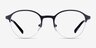 Thorpe Noir MétalMontures de lunettes de vue d'EyeBuyDirect, Vue de Face