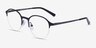 Thorpe Noir MétalMontures de lunettes de vue d'EyeBuyDirect, Vue d'Angle