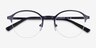 Thorpe Noir MétalMontures de lunettes de vue d'EyeBuyDirect, Vue Rapprochée