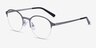 Thorpe Argenté MétalMontures de lunettes de vue d'EyeBuyDirect, Vue d'Angle