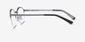 Thorpe Argenté MétalMontures de lunettes de vue d'EyeBuyDirect, Vue de Côté