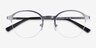 Thorpe Argenté MétalMontures de lunettes de vue d'EyeBuyDirect, Vue Rapprochée