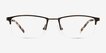 Furox Gunmetal MetalEyeglass Frames from EyeBuyDirect, Front View