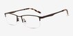 Furox Gunmetal MetalEyeglass Frames from EyeBuyDirect, Angle View