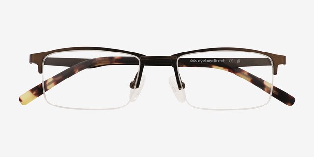 Furox Gunmetal MetalEyeglass Frames from EyeBuyDirect, Closed View