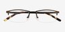 Furox Gunmetal MetalEyeglass Frames from EyeBuyDirect, Closed View