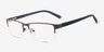 Sanders Brun AcétateMontures de lunettes de vue d'EyeBuyDirect, Vue d'Angle