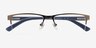 Sanders Brun AcétateMontures de lunettes de vue d'EyeBuyDirect, Vue Rapprochée