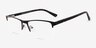 Robertson Noir AcétateMontures de lunettes de vue d'EyeBuyDirect, Vue d'Angle