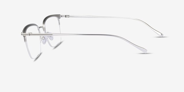 Timeless Noir MétalMontures de lunettes de vue d'EyeBuyDirect, Vue de Côté