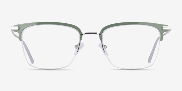 Timeless Green MetalEyeglass Frames from EyeBuyDirect, Front View