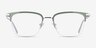 Timeless Green MetalEyeglass Frames from EyeBuyDirect, Front View