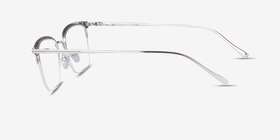 Timeless Vert Métal Montures de lunettes de vue d'EyeBuyDirect, Vue de Côté