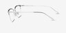 Timeless Green MetalEyeglass Frames from EyeBuyDirect, Side View