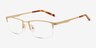 Furox Gold MetalEyeglass Frames from EyeBuyDirect, Angle View