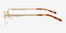 Furox Gold MetalEyeglass Frames from EyeBuyDirect, Side View