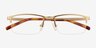 Furox Gold MetalEyeglass Frames from EyeBuyDirect, Closed View