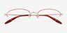 Vasquez Red Alternative MaterialsEyeglass Frames from EyeBuyDirect, Closed View