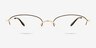 Vasquez Black Alternative MaterialsEyeglass Frames from EyeBuyDirect, Front View