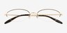 Vasquez Black Alternative MaterialsEyeglass Frames from EyeBuyDirect, Closed View
