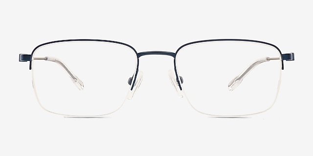 Eldridge Blue Alternative MaterialsEyeglass Frames from EyeBuyDirect, Front View