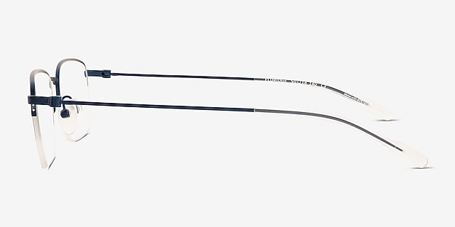 Eldridge Blue Alternative MaterialsEyeglass Frames from EyeBuyDirect, Side View