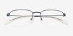 Eldridge Blue Alternative MaterialsEyeglass Frames from EyeBuyDirect, Closed View