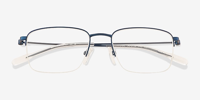 Eldridge Blue Alternative MaterialsEyeglass Frames from EyeBuyDirect, Closed View