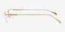 Roux Gold MetalEyeglass Frames from EyeBuyDirect, Side View
