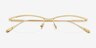 Roux Gold MetalEyeglass Frames from EyeBuyDirect, Closed View