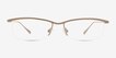 Roux Silver MetalEyeglass Frames from EyeBuyDirect, Front View