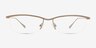 Roux Silver MetalEyeglass Frames d'EyeBuyDirect, Vue de Face