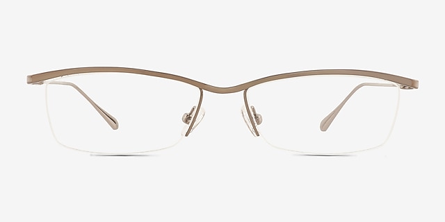 Roux Silver MetalEyeglass Frames from EyeBuyDirect, Front View