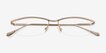 Roux Silver MetalEyeglass Frames from EyeBuyDirect, Closed View