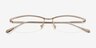 Roux Silver MetalEyeglass Frames d'EyeBuyDirect, Vue Rapprochée