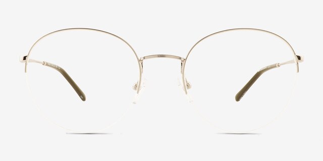 Nico Silver MetalEyeglass Frames from EyeBuyDirect, Front View