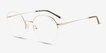 Nico Silver MetalEyeglass Frames from EyeBuyDirect, Angle View