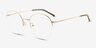 Nico Silver MetalEyeglass Frames from EyeBuyDirect, Angle View