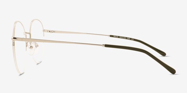 Nico Silver MetalEyeglass Frames from EyeBuyDirect, Side View