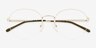 Nico Silver MetalEyeglass Frames from EyeBuyDirect, Closed View
