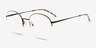 Nico Noir MétalMontures de lunettes de vue d'EyeBuyDirect, Vue d'Angle