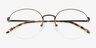 Nico Noir MétalMontures de lunettes de vue d'EyeBuyDirect, Vue Rapprochée