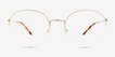 Nico Gold MetalEyeglass Frames from EyeBuyDirect, Front View