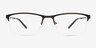 Algorithm Gunmetal MetalEyeglass Frames from EyeBuyDirect, Front View