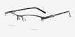 Algorithm Gunmetal MetalEyeglass Frames from EyeBuyDirect, Angle View