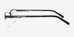 Algorithm Gunmetal MetalEyeglass Frames from EyeBuyDirect, Side View