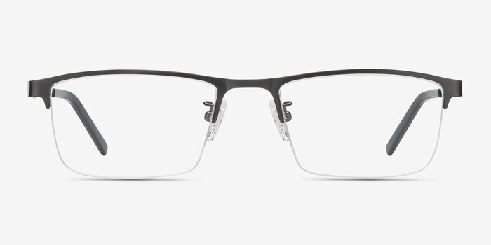 Algorithm Gunmetal Metal Eyeglass Frames from EyeBuyDirect